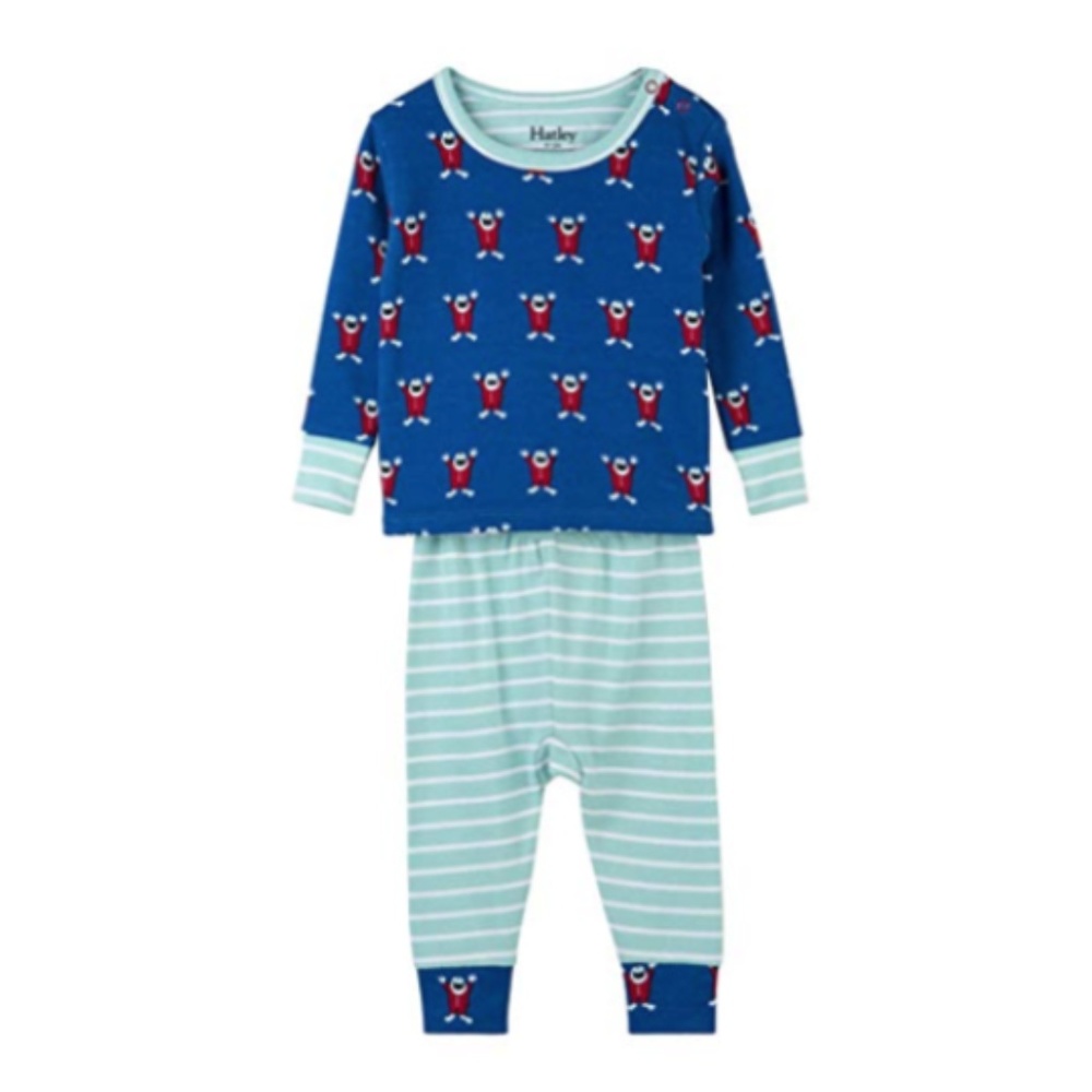 NWT Hatley Mountain Monsters Organic Cotton PJ Set